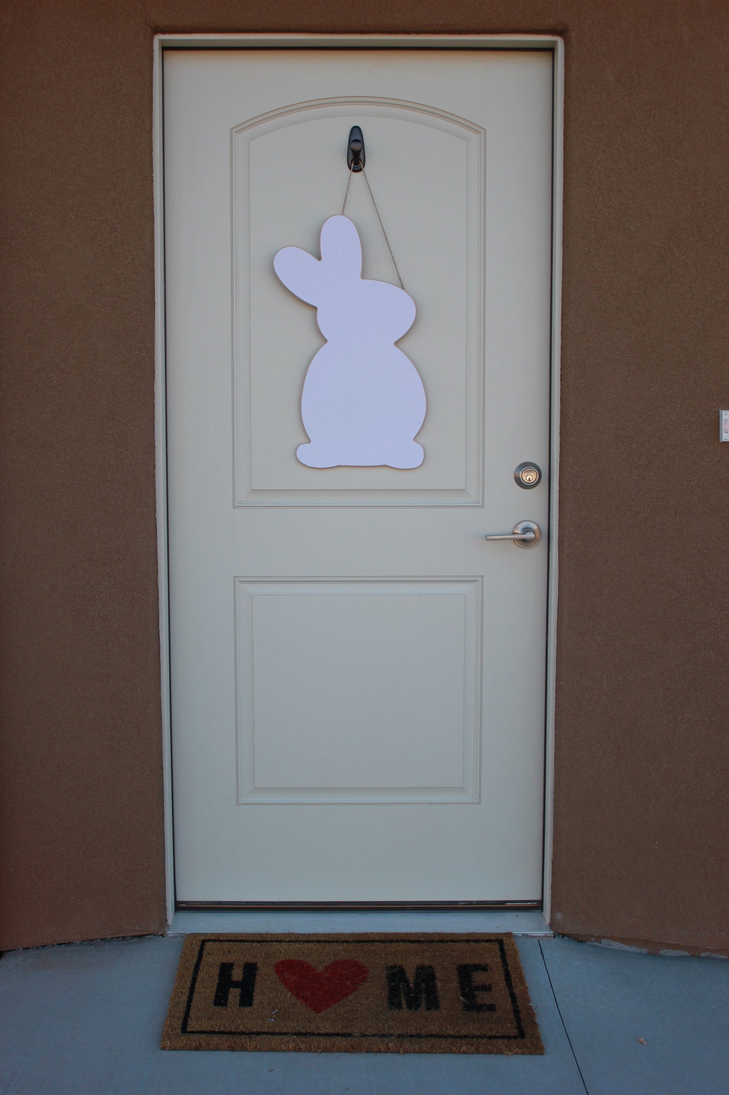 Charming Bunny Door Sign – Perfect Spring and Easter Home Accent